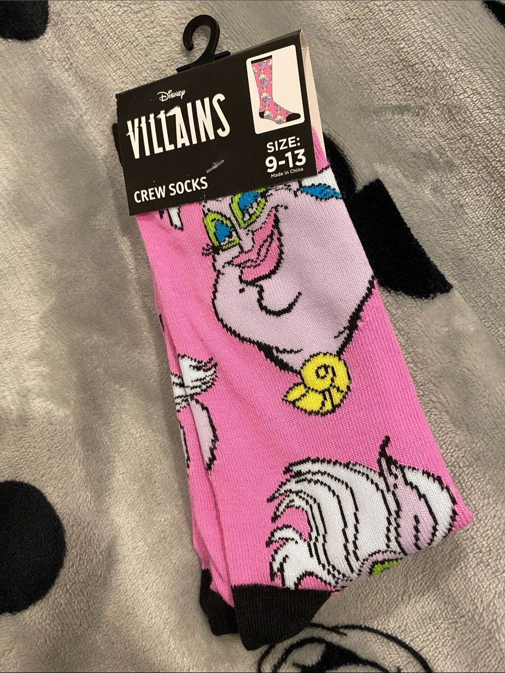 Disney Villains Pink Ursula Crew Socks